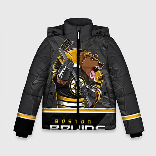 Зимняя куртка для мальчика Boston Bruins / 3D-Светло-серый – фото 1