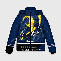 Куртка зимняя для мальчика Bay Lightning, цвет: 3D-черный