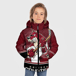 Куртка зимняя для мальчика Arizona Coyotes, цвет: 3D-черный — фото 2
