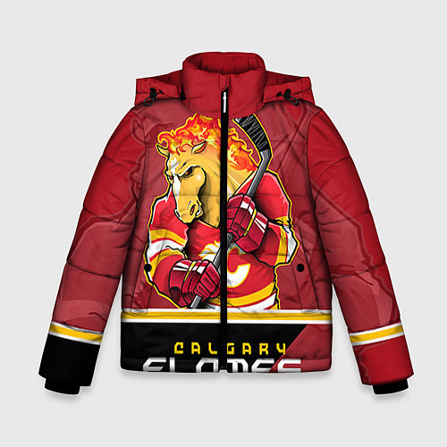 Зимняя куртка для мальчика Calgary Flames / 3D-Красный – фото 1