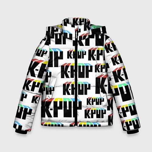 Зимняя куртка для мальчика K-pop Pattern / 3D-Черный – фото 1