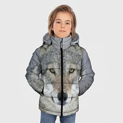 Куртка зимняя для мальчика Милый волк, цвет: 3D-черный — фото 2