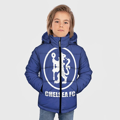 Зимняя куртка для мальчика Chelsea FC / 3D-Светло-серый – фото 3
