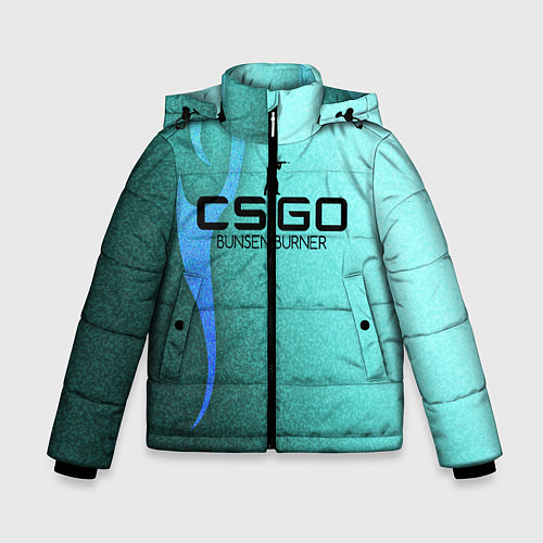 Зимняя куртка для мальчика Cs:go - Bunsen burner, style glock-18 Горелка Бунз / 3D-Черный – фото 1