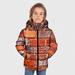 Куртка зимняя для мальчика Кирпичи, цвет: 3D-красный — фото 2