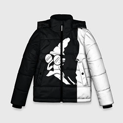 Куртка зимняя для мальчика Grandfather: Black & White, цвет: 3D-черный