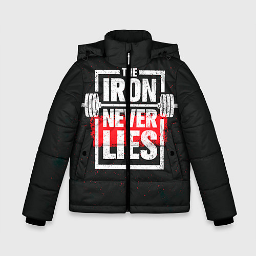 Зимняя куртка для мальчика The iron never lies / 3D-Черный – фото 1