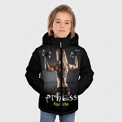 Куртка зимняя для мальчика Fitness for life, цвет: 3D-черный — фото 2