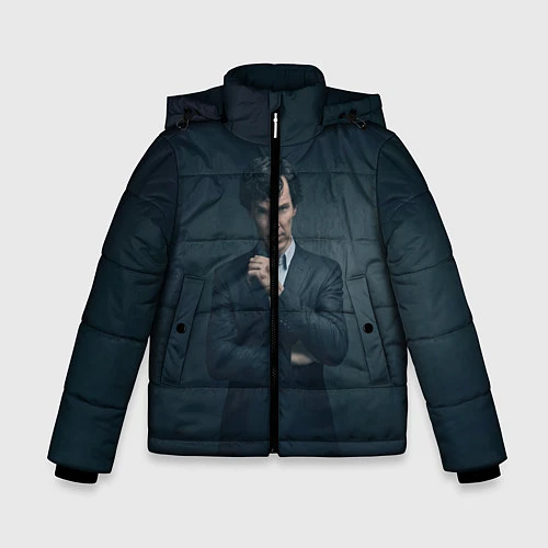 Зимняя куртка для мальчика Шерлок в костюме / 3D-Черный – фото 1