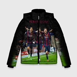 Куртка зимняя для мальчика Barcelona6, цвет: 3D-черный