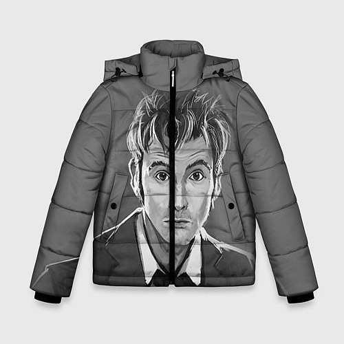 Зимняя куртка для мальчика Doctor Who: fun-art / 3D-Черный – фото 1