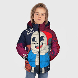 Куртка зимняя для мальчика Sans, цвет: 3D-светло-серый — фото 2