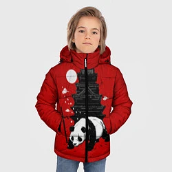 Куртка зимняя для мальчика Panda Warrior, цвет: 3D-светло-серый — фото 2