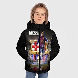 Куртка зимняя для мальчика Messi FCB, цвет: 3D-красный — фото 2