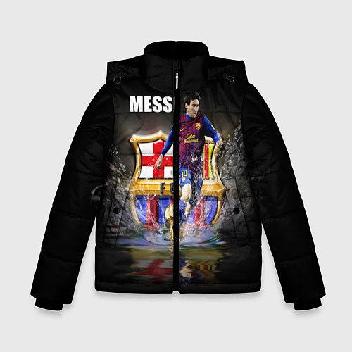 Зимняя куртка для мальчика Messi FCB / 3D-Черный – фото 1