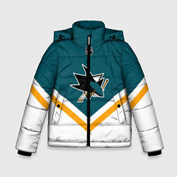 Куртка зимняя для мальчика NHL: San Jose Sharks, цвет: 3D-светло-серый