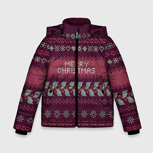 Зимняя куртка для мальчика Merry Christmas / 3D-Черный – фото 1