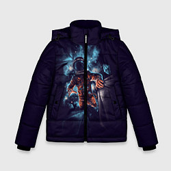 Куртка зимняя для мальчика Неизвестная галактика, цвет: 3D-красный