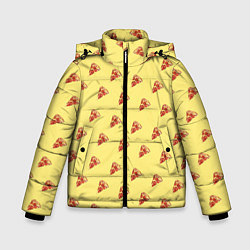 Куртка зимняя для мальчика Рай пиццы, цвет: 3D-красный