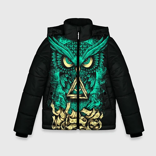 Зимняя куртка для мальчика Bring Me The Horizon: Owl / 3D-Черный – фото 1