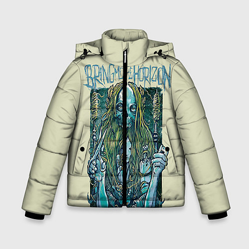 Зимняя куртка для мальчика Bring Me The Horizon / 3D-Черный – фото 1