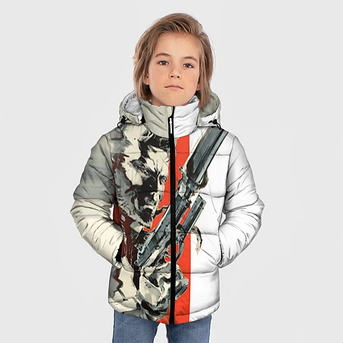 Зимняя куртка для мальчика Metal gear solid 3 / 3D-Красный – фото 3