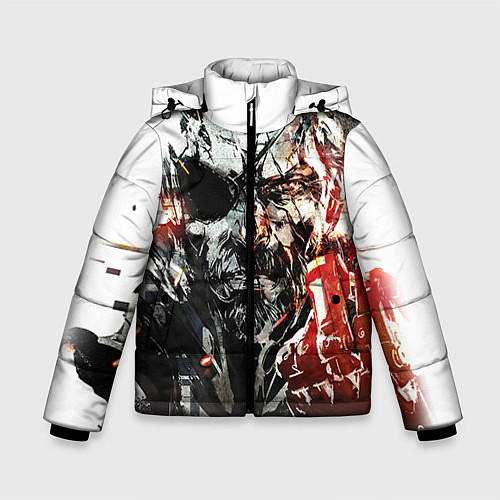 Зимняя куртка для мальчика Metal gear solid 5 / 3D-Светло-серый – фото 1