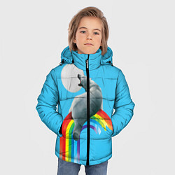Куртка зимняя для мальчика Полярный мишка, цвет: 3D-черный — фото 2