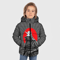 Куртка зимняя для мальчика Мертвый самурай, цвет: 3D-светло-серый — фото 2