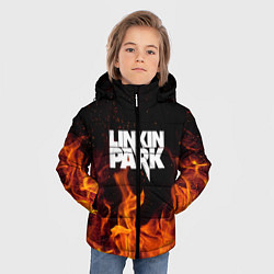 Куртка зимняя для мальчика Linkin Park: Hell Flame, цвет: 3D-светло-серый — фото 2
