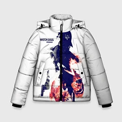 Куртка зимняя для мальчика Watch Dogs 2, цвет: 3D-черный