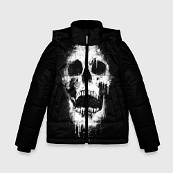 Куртка зимняя для мальчика Evil Skull, цвет: 3D-черный
