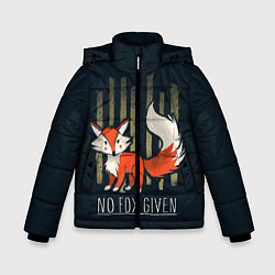 Куртка зимняя для мальчика No Fox Given, цвет: 3D-черный