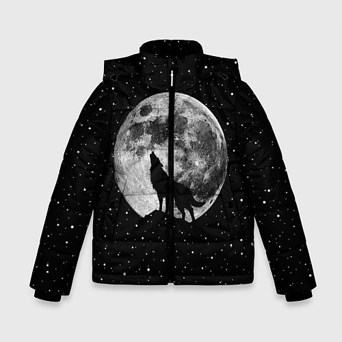 Зимняя куртка для мальчика Лунный волк / 3D-Черный – фото 1