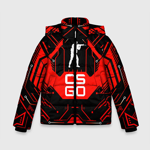 Зимняя куртка для мальчика CS:GO Techno Style / 3D-Черный – фото 1