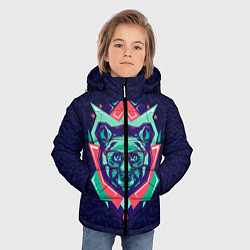 Куртка зимняя для мальчика Hipster Bear, цвет: 3D-черный — фото 2
