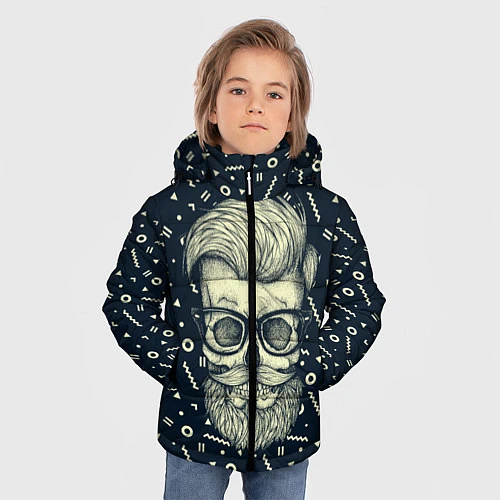 Зимняя куртка для мальчика Hipster is Dead / 3D-Светло-серый – фото 3