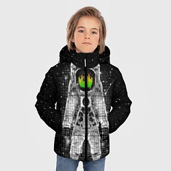 Куртка зимняя для мальчика Музыкальный космонавт, цвет: 3D-светло-серый — фото 2