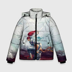 Куртка зимняя для мальчика Ясуо, цвет: 3D-светло-серый