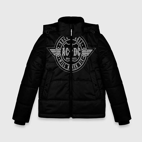 Зимняя куртка для мальчика AC/DC: Will never die / 3D-Черный – фото 1