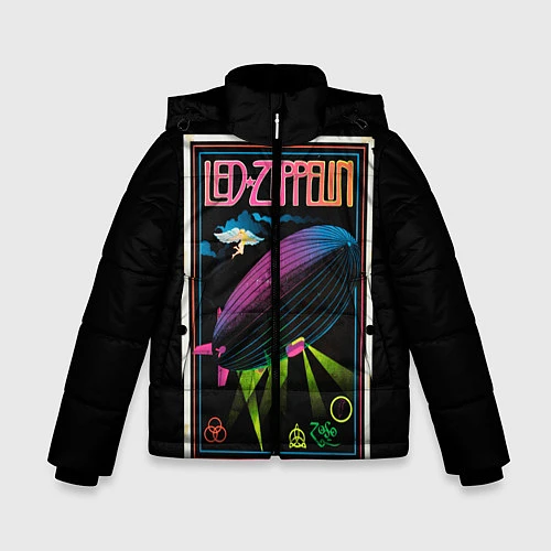 Зимняя куртка для мальчика Led Zeppelin: Angel Poster / 3D-Черный – фото 1