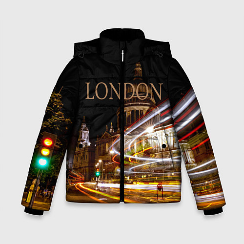 Зимняя куртка для мальчика Улицы Лондона / 3D-Черный – фото 1