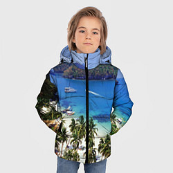 Куртка зимняя для мальчика Таиланд, цвет: 3D-светло-серый — фото 2