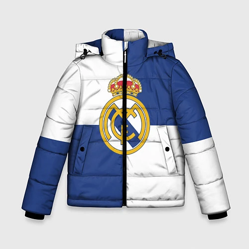 Зимняя куртка для мальчика Real Madrid: Blue style / 3D-Черный – фото 1
