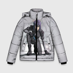Куртка зимняя для мальчика Ghost In The Shell 5, цвет: 3D-светло-серый
