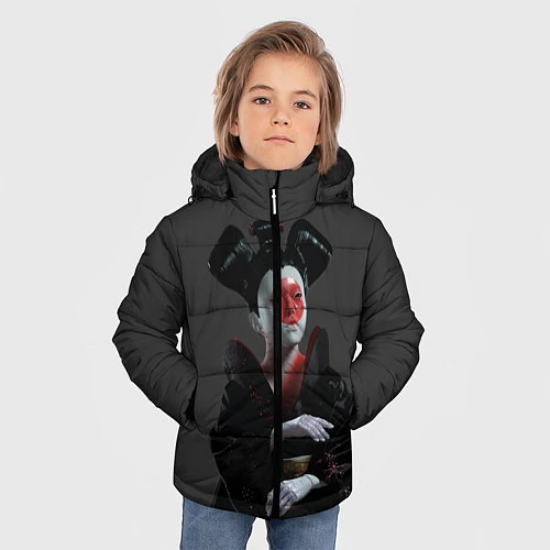 Зимняя куртка для мальчика Ghost In The Shell 2 / 3D-Красный – фото 3