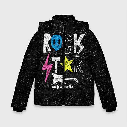 Зимняя куртка для мальчика Rock Star / 3D-Красный – фото 1