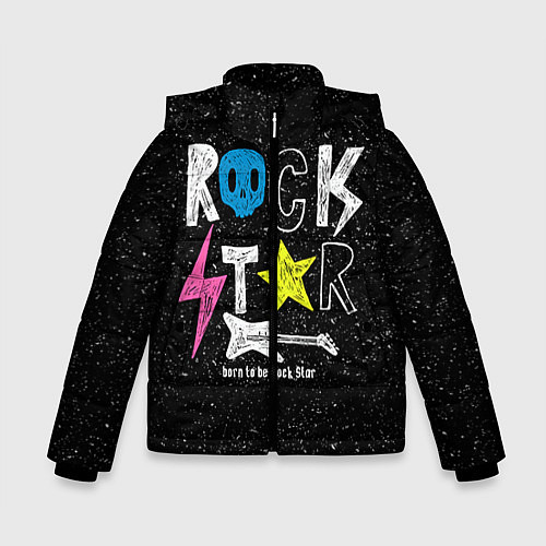 Зимняя куртка для мальчика Rock Star / 3D-Черный – фото 1