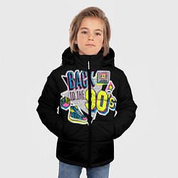 Куртка зимняя для мальчика Назад в 90-е!, цвет: 3D-черный — фото 2