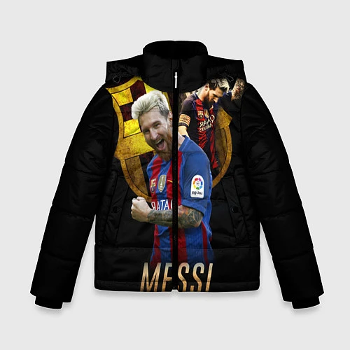 Зимняя куртка для мальчика Messi Star / 3D-Черный – фото 1